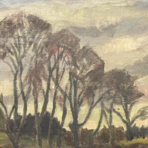 Swedish Landscape Painting, Vintage Oil Art, Scandinavian Farmhouse Decor - Image 8