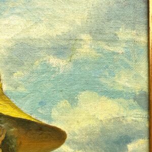 Danish Fisherman Painting, Antique Oil Painting, Coastal Decor - Image 8