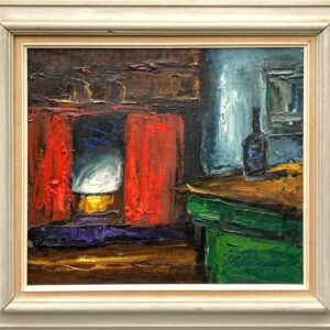 Original Oil painting  - Danish Rustic Farmhouse Interior - Image 2
