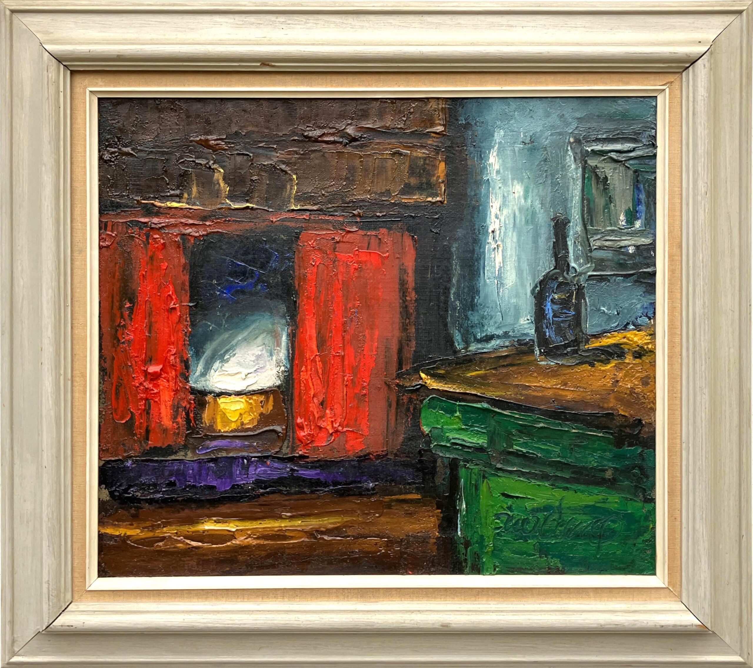 Original Oil painting  - Danish Rustic Farmhouse Interior - Image 2