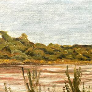 Lake Painting, Vintage Oil Painting, Farmhouse Decor - Image 8
