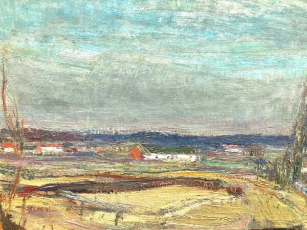 Swedish Spring Landscape Oil Painting, Original Vintage Scandinavian Wall Art, Sven Gideon Isaksson