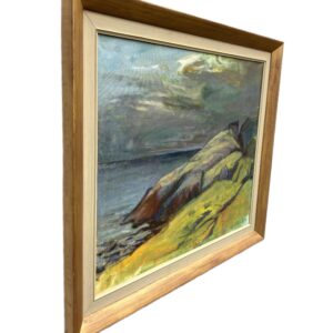 Swedish Landscape Painting, Vintage Oil Painting, Farmhouse Decor - Image 4