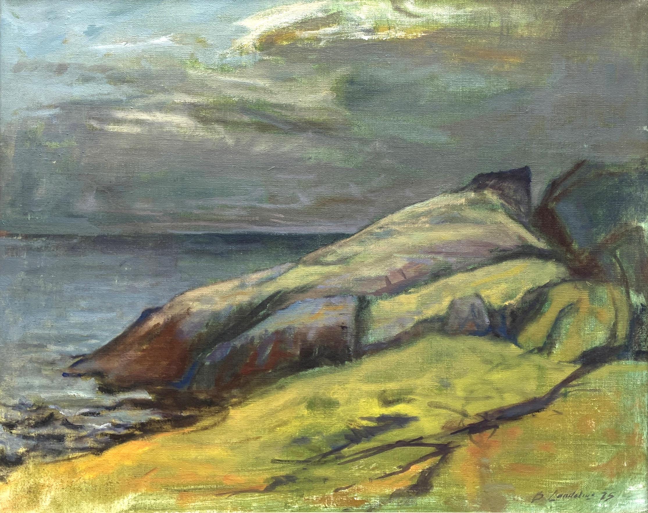 Swedish Landscape Painting, Vintage Oil Painting, Farmhouse Decor - Image 6