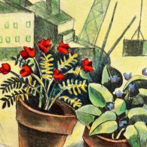 Figurative Scandinavian Interior Scene, Jussi Taipaleenmäki, Signed Limited Edition Lithograph - Image 8