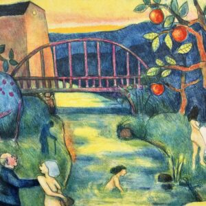 Large Figurative Bathing Scene, Jussi Taipaleenmäki, Signed Limited Edition Lithograph - Image 6
