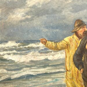 Fishermen Painting, Skagen Oil Painting, Danish Coastal Decor - Image 8