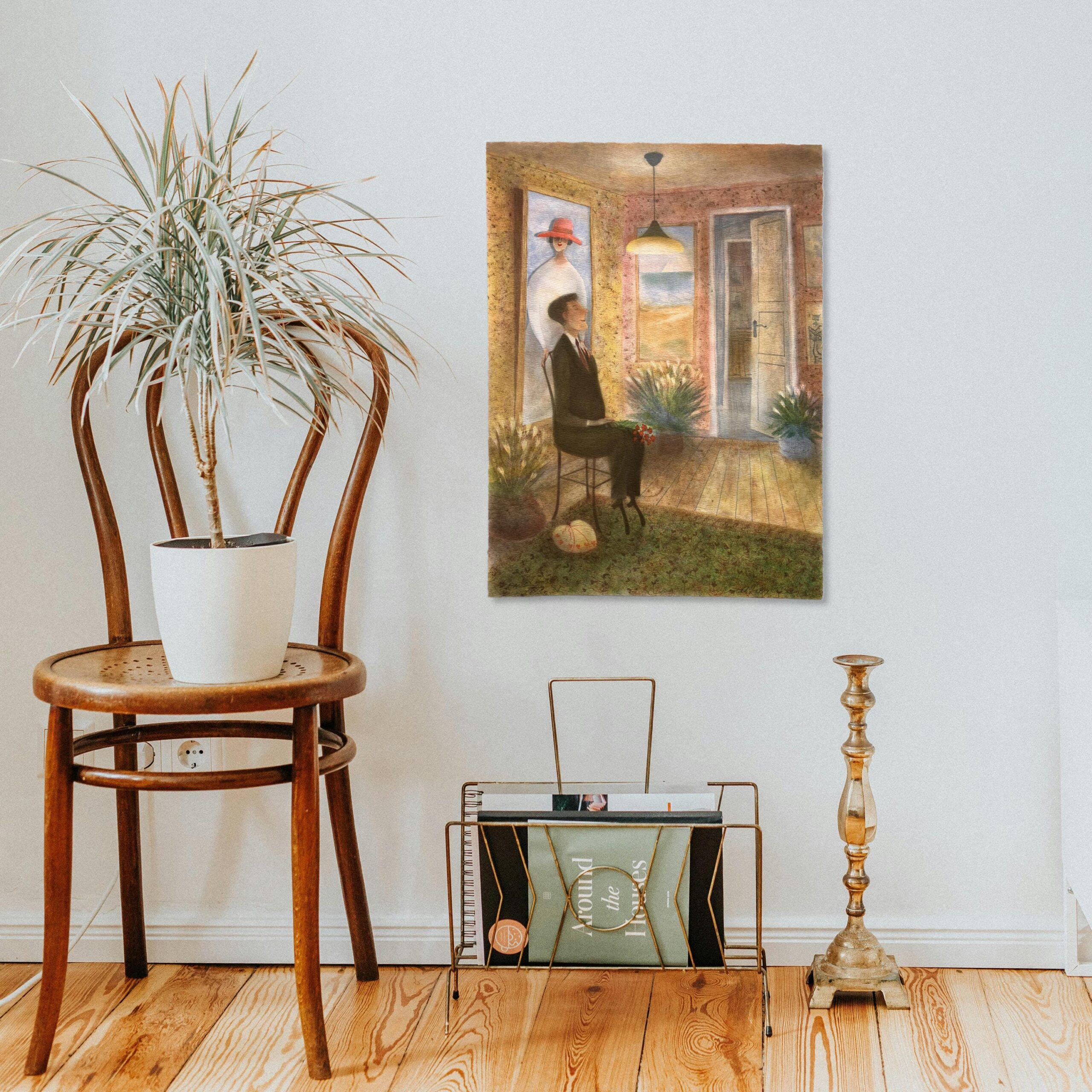 The Suitor, Large Scandinavian Lithograph by Kjell Sundberg, Signed Limited Print - Image 2