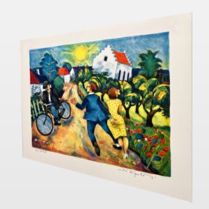Summer Village Life, Jussi Taipaleenmäki Lithograph, Signed Limited Edition Print - Image 7