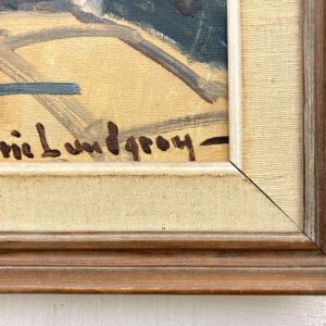 Mediterranean Village Painting, Vintage Oil Painting, European Decor - Image 9