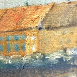 Harbor Painting, Danish Oil Painting, Coastal Decor - Image 8