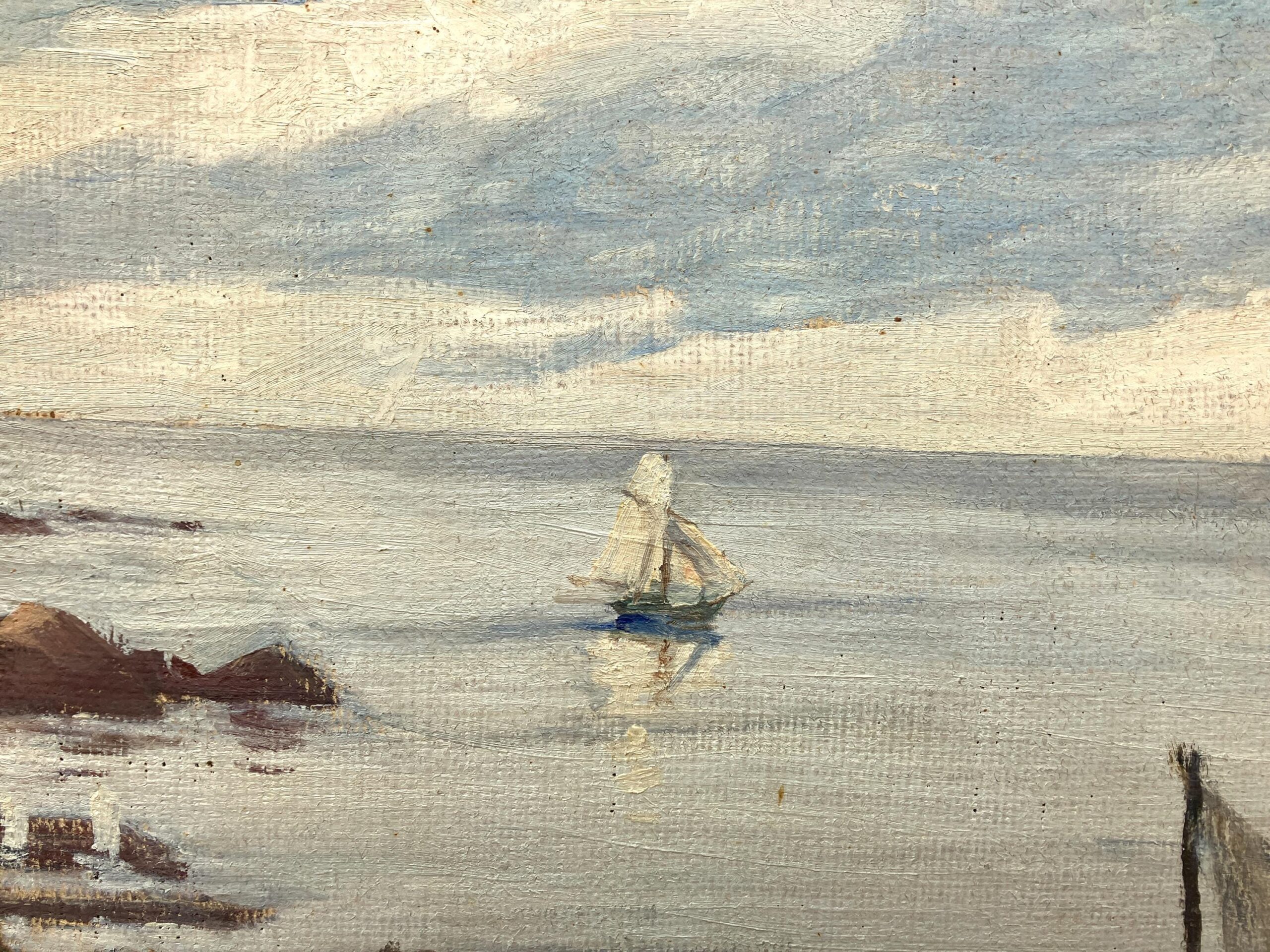 Seascape Painting, Kullen Sweden Oil Painting, Scandinavian Coastal Decor - Image 7