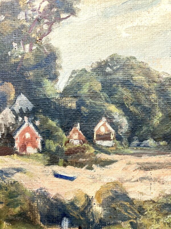 Seascape Painting, Kullen Sweden Oil Painting, Scandinavian Coastal Decor