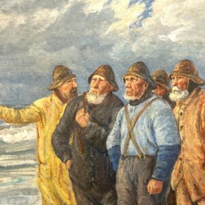Fishermen Painting, Skagen Oil Painting, Danish Coastal Decor - Image 7