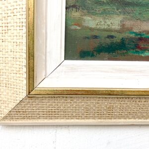 Panoramic landscape painting, swedish oil painting fields, mid century scandinavian, farmhouse decor - Image 9