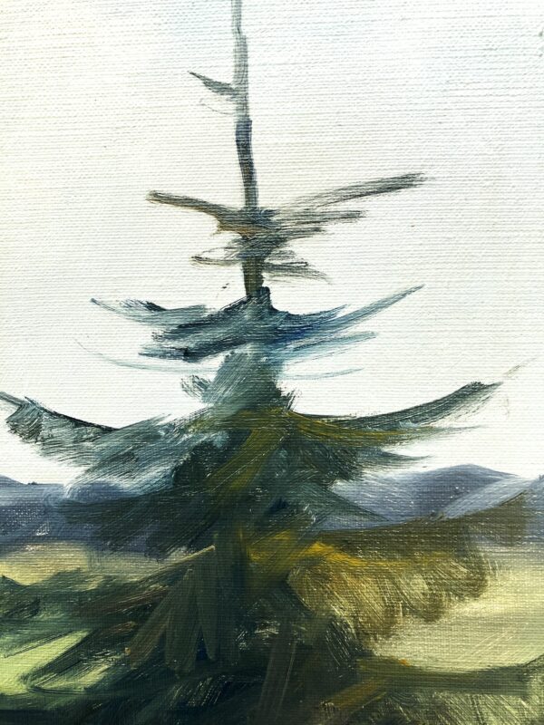 Original Danish Oil Painting, west coast farmhouse, mid century nordic, scandinavian wall art