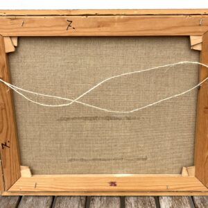 Original Danish Oil Painting, west coast farmhouse, mid century nordic, scandinavian wall art - Image 9