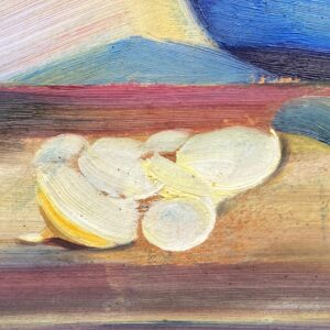 Still Life Oil Painting – Apples and Lemons, Original Vintage Art - Image 7