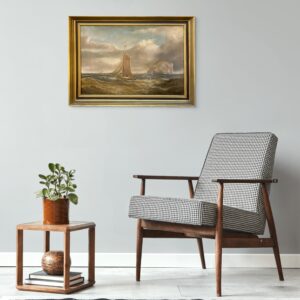 Large Original British oil painting, sailing ship seascape, circa 1900, maritime wall art - Image 2