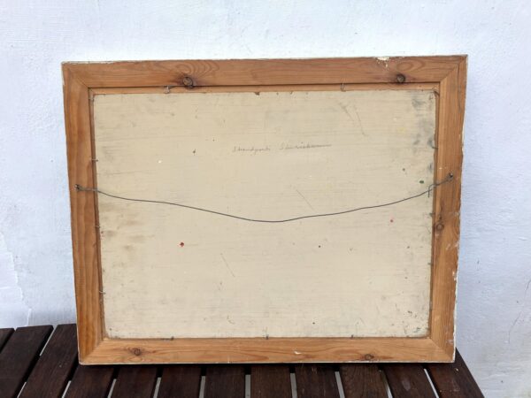 Original Oil Painting – Mid Century Swedish Coastal Landscape