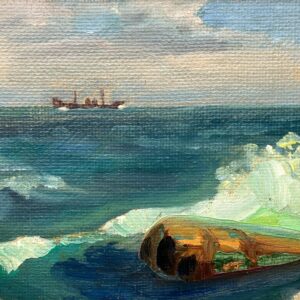 Original Oil Painting – Mid Century Swedish Coastal Landscape - Image 7