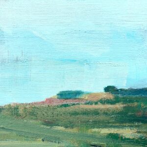 Panoramic landscape painting, swedish oil painting fields, mid century scandinavian, farmhouse decor - Image 7