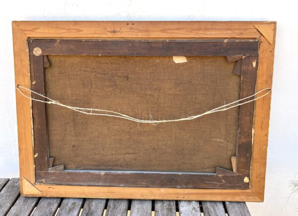 Large Original British oil painting, sailing ship seascape, circa 1900, maritime wall art