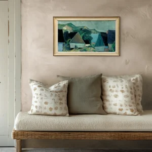Original Swedish oil painting, coastal landscape, Mid Century, Scandinavian wall art, Carl Berndtsson - Image 5